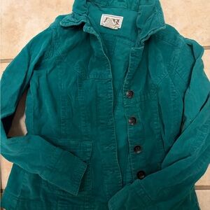 Women's Teal Corduroy Jacket